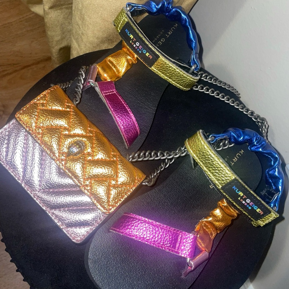 Kurt Geiger mini purse & sandals